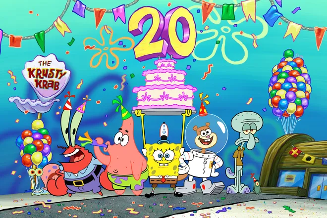 PHOTO of sponge bob square pants 20th anniversary episode